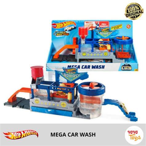 Jual Hot Wheels Mega Car Wash Play Set With Hotwheels Colour Shifter Di Seller Marci Store