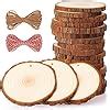 Fuyit Natural Wood Slices Pcs Cm Drilled Hole Unfinished Log