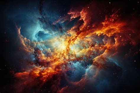 Premium Ai Image Spiral Galaxy Stars And Nebulae In Cosmic Dance