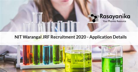 NIT Warangal JRF Recruitment 2020 Application Details