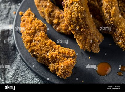 Homemade Deep Fried Ribs with Barbecue Sauce Stock Photo - Alamy