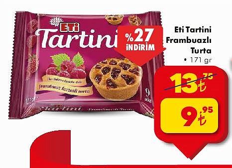 Eti Tartini Frambuazlı Turta 171 gr İndirimde Market