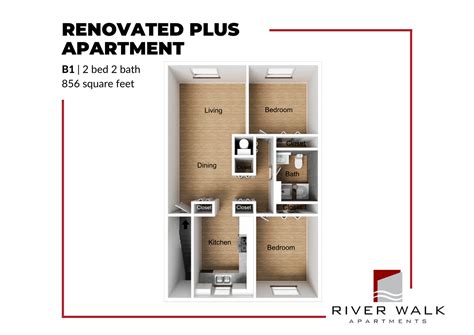 Studio - 3 Bed Apartments - Check Availability | River Walk Apartments