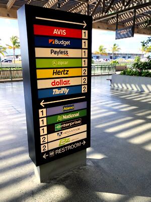 New Car Rental Center Opens At Kahului Airport With Eye Catching Signage