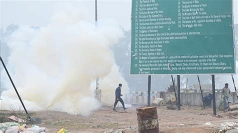 Farmers Protest Resumes Tear Gas Vs Tractors At Shambhu Border Pics