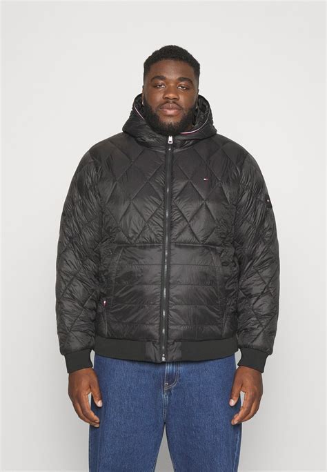 Tommy Hilfiger Mix Quilt Hooded Jacket Jas Blackzwart Zalandonl