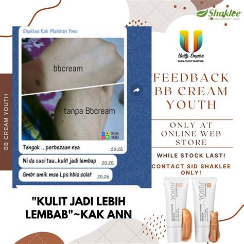 Testimoni Youth Bb Cream Shaklee