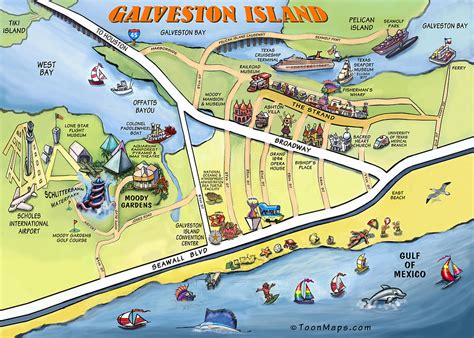 Maps Of Cities Galveston Tx