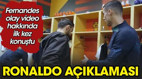 Ronaldo ile videosu gündem olan Bruno Fernandes konuyu açıkladı