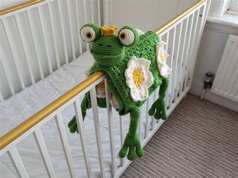 3in1 Jungle Frog Folding Baby Blanket Crochet Pattern Pram Etsy