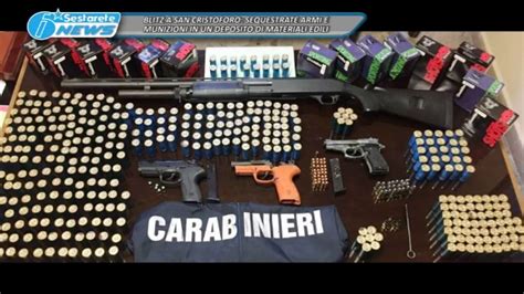 Tg La Sesta San Cristoforo Blitz Dei Carabinieri Sequestrate Armi E