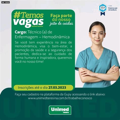 Vaga De Emprego Tecnico De Enfermagem - Vaga de emprego para Técnico(a) em Enfermagem em Teresina | Vagas Piauí