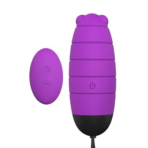 S069 Vibrador Baby Bee Controle Remoto Roxo Libb Sex Toys