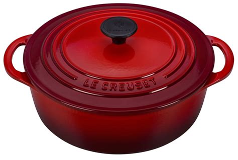 Le Creuset Shallow Dutch French Oven, 2.75 quart, Cerise (Cherry Red ...