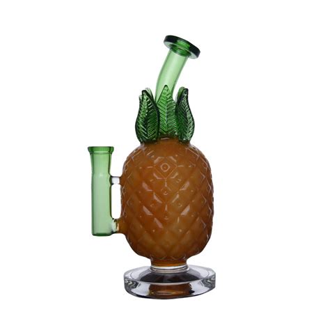 Green And Yellow Splicing Pineapple Type High Temperature Borosilicate