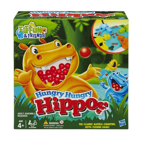 Hasbro Toy Group Hungry Hungry Hippos Game Elefun And Friends Hg 98936 Teachersparadise