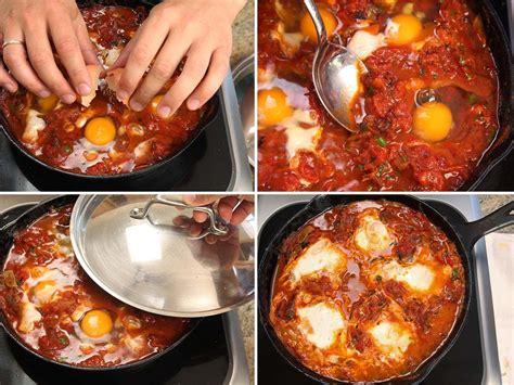 Shakshuka North African Style Poached Eggs In Spicy Tomato Sauce With