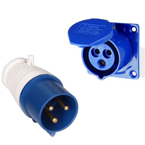 Ip44 Industrial Plug Socket Waterproof Connector 3pin 16a32a