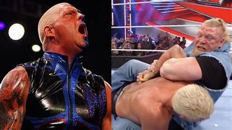 Dustin Rhodes sends an explicit message to Brock Lesnar after he ...