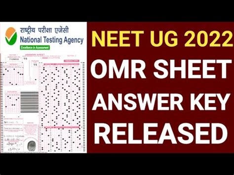 Neet Ug Answer Key 2022 Tamil Neet Ug Omr Sheet 2022 How To