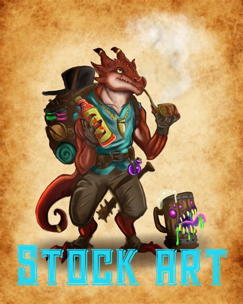 Character Art Kobold Alchemist And Mug Mimic Rpg Stock Art Allen