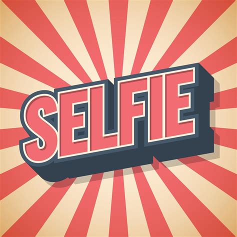 Selfie Vintage Poster Background Vector Illustration 2785204 Vector