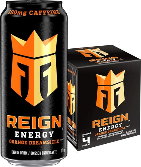 Reign Energy Orange Dreamsicle 473ml Cans Pack Of 4 Amazonca