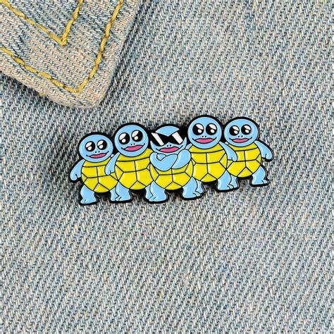 Squirtle Squad Pokémon Enamel Pin Etsy