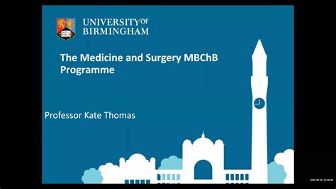 Medicine And Surgery Mbchb Programme Talk Undergraduate Open Day