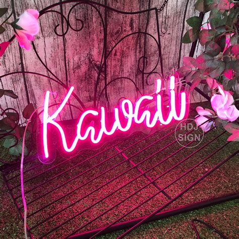 Kawaii Neon Sign Custom Pink Led Neon Sign Bedroom Light Wedding Sign