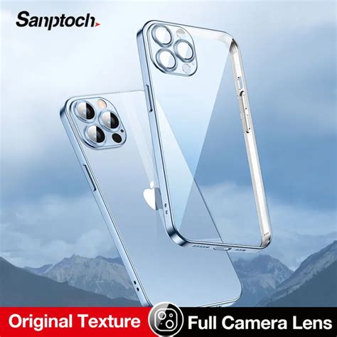 Sanptoch เคสโทรศัพท์กันกระแทกเคสป้องกันเลนส์กล้องเต็มรูปแบบโทรศัพท์