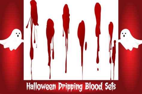 Halloween Dripping Blood Sets Graphic by Bold Expressions · Creative ...