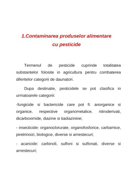 Doc Contaminarea Produselor Alimentare Cu Pesticide Dokumen Tips