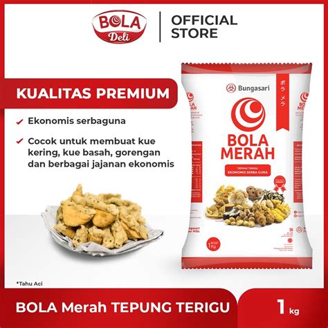 Jual BOLA MERAH Tepung Terigu 1 Kg Shopee Indonesia