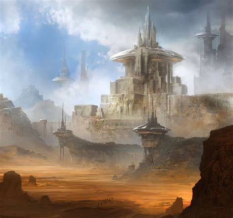 Desert Ruins By Jbrown67 On Deviantart Fantasy Landscape Sci Fi