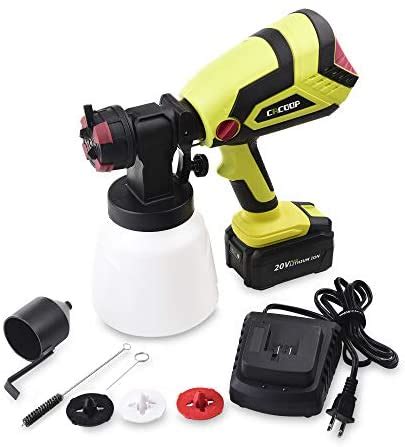 Paint Sprayers Cacoop Cordless Paint Sprayer V With Ah Battery And