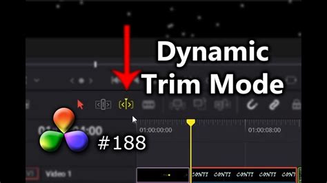 Davinci Resolve Tutorial How To Use The Dynamic Trim Mode Tool Youtube