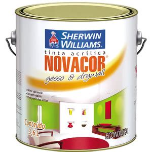 Tinta Acr Lica Fosco Novacor Gesso Drywall Econ Mica Branco L