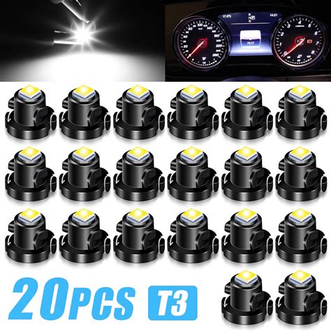 Packs White T Neo Wedge Led Dash Switch Lamp A C Climate Control