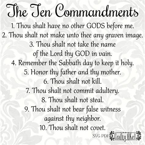 Ten Commandments Catholic Printable Pdf