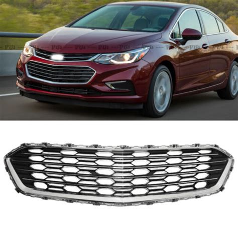 Front Bumper Lower Grill Grille Chrome Black For Chevrolet Cruze