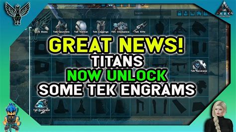 ARK EXTINCTION GREAT NEWS Titans Now Unlock Some Tek Engrams YouTube