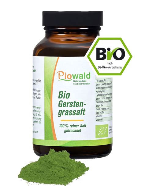 Piowald Bio Gerstengrassaft Pulver Kg Shop Apotheke