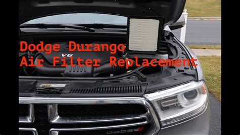 Air Filter Replacement Dodge Durango Up Youtube