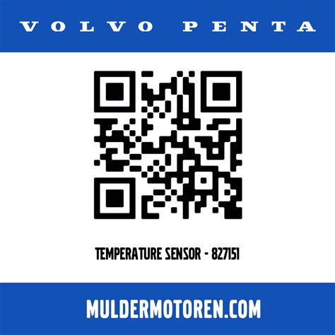 Volvo Penta TEMPERATURE SENSOR 827151 Mulder Motoren