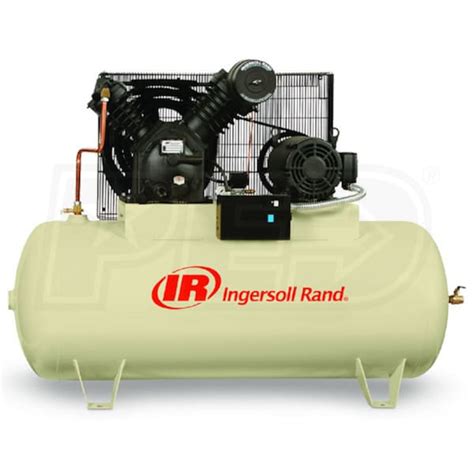 Ingersoll Rand 2545E10V 230 10 HP 120 Gallon Horizontal Two Stage Air