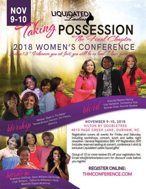 Liquidated Ladies Womens Conference The Prevailing Woman