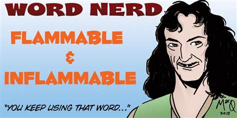 Word Nerd Its Inflammable Geekdad