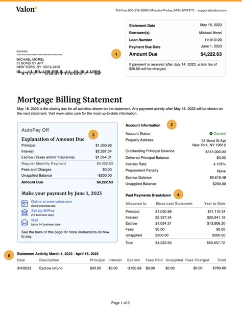 Monthly Statements Valon Mortgage Help Center