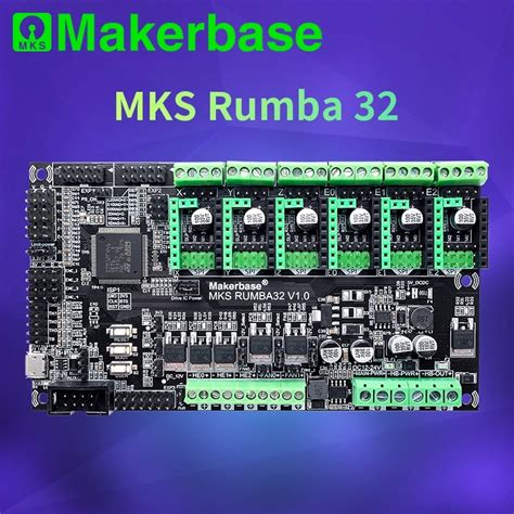 Makerbase MKS Rumba32 180MHZ 32 Bit 3d Printer Control Board 6 Motor